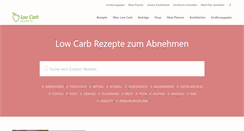 Desktop Screenshot of lowcarbrezepte.org